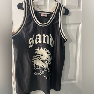 Sand (Japanese hardcore) bulldog basketball jersey
